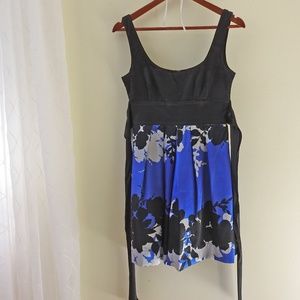 [TEEZE ME] Color Block Floral Dress